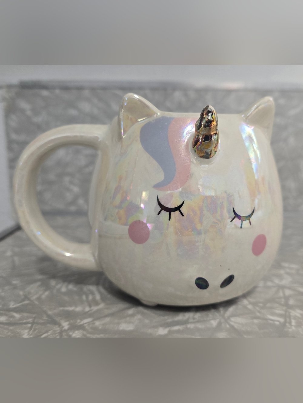 Whimsical Cupboard Adorable Opalescence Unicorn Mug Cup